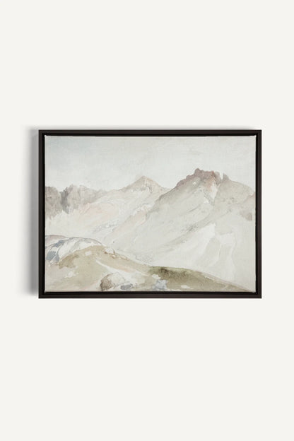 OLEKA CANVAS - MOUNTAIN VIEW, Oeuvre sur toile étirée, encadré Noir