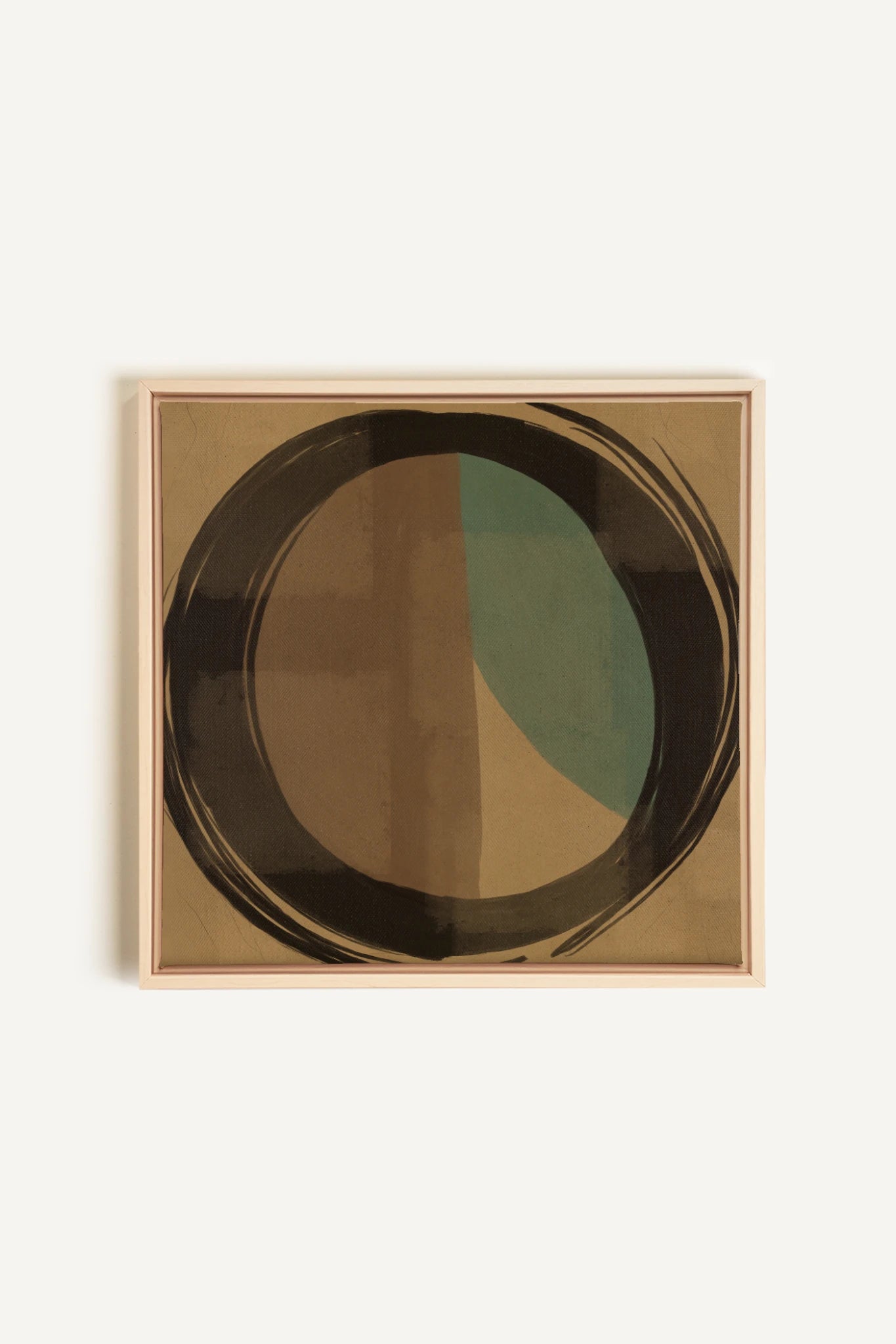 MOVING LINES, Oeuvre sur toile étirée, encadré Naturel Clair