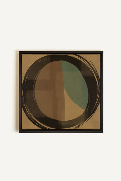 OLEKA CANVAS - MOVING LINES, Oeuvre sur toile étirée, encadré Noir