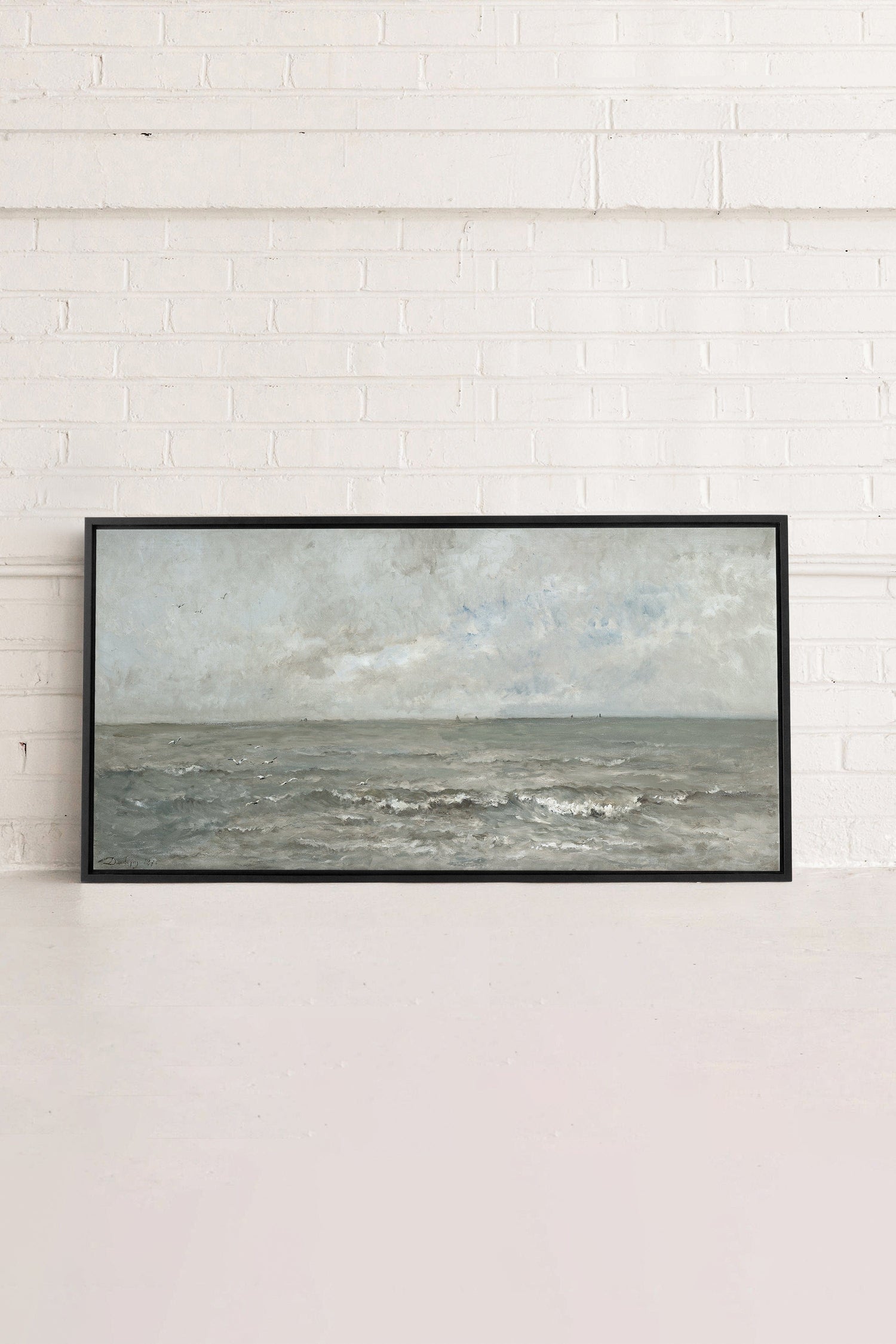 OLEKA CANVAS - SIGNATURE SEASCAPE, Oeuvre sur toile étirée, encadré Noir