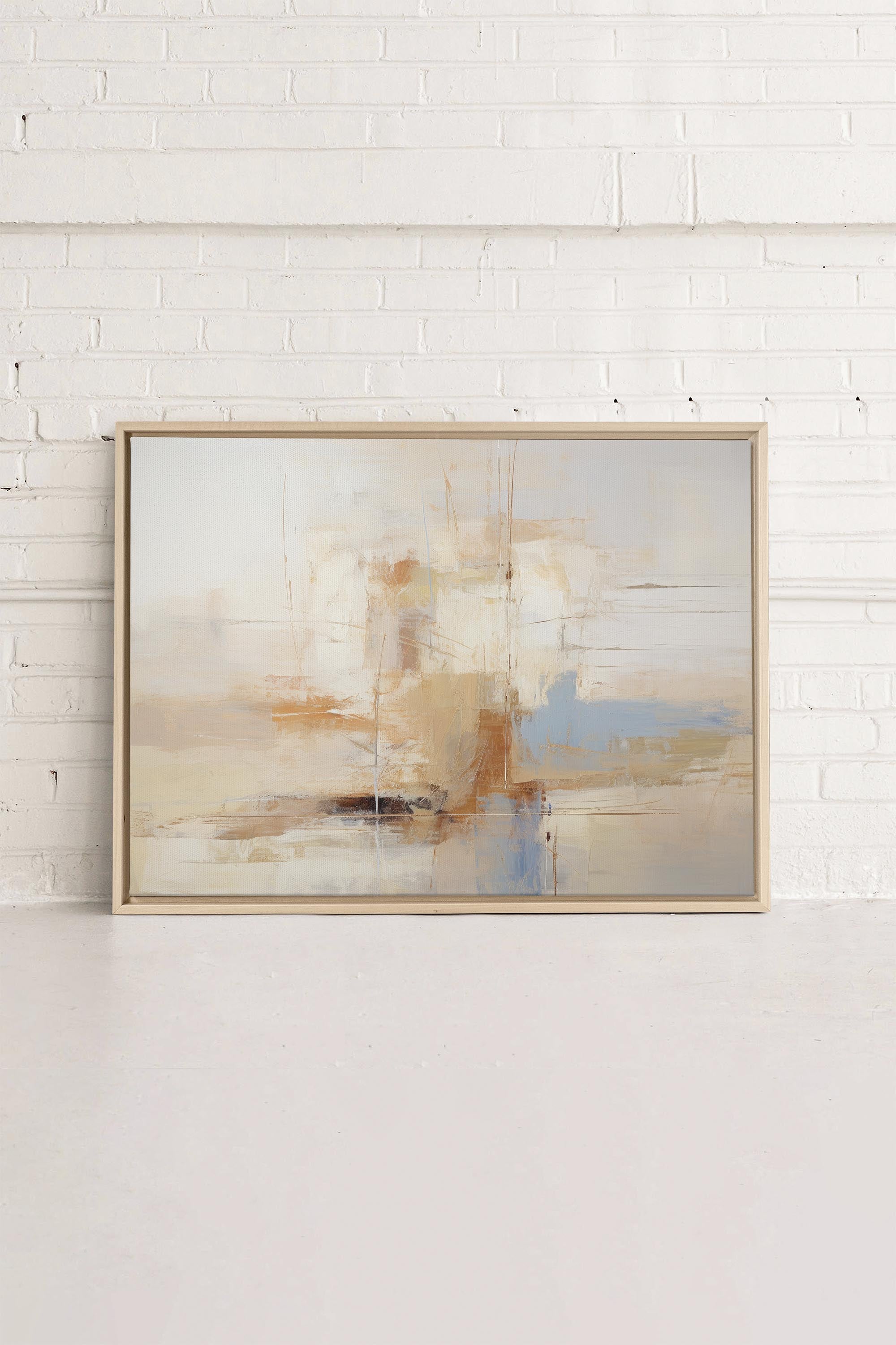 OLEKA CANVAS - VIVID ECHOES, Oeuvre sur toile étirée, encadré Naturel Clair