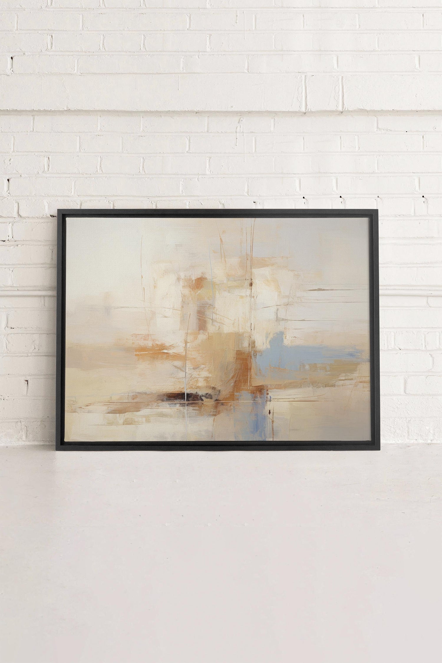 OLEKA CANVAS - VIVID ECHOES, Oeuvre sur toile étirée, encadré Noir