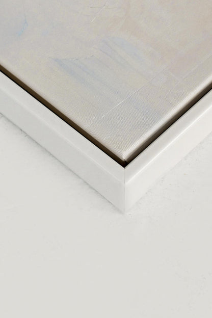 OLEKA CANVAS - TIMELESS ART, Oeuvre sur toile étirée, encadré Blanc