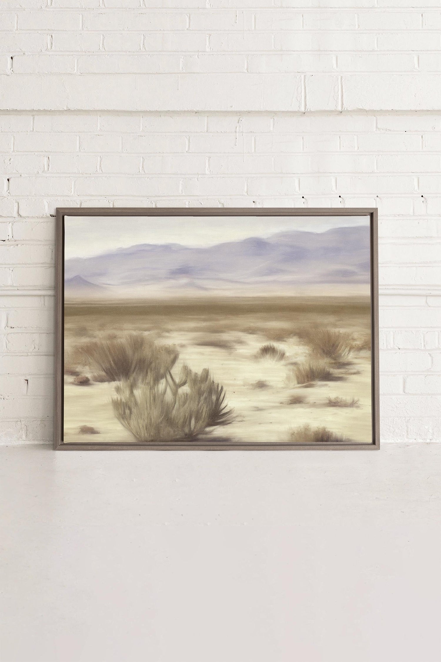 OLEKA CANVAS - DESERT, Oeuvre sur toile étirée, encadré Brun Chêne