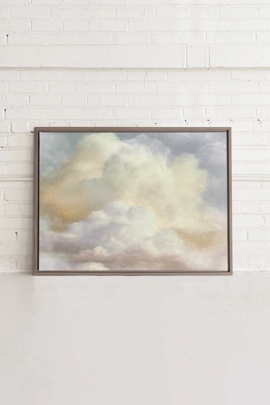 OLEKA CANVAS - NEBULA, Oeuvre sur toile étirée, encadré Brun Chêne