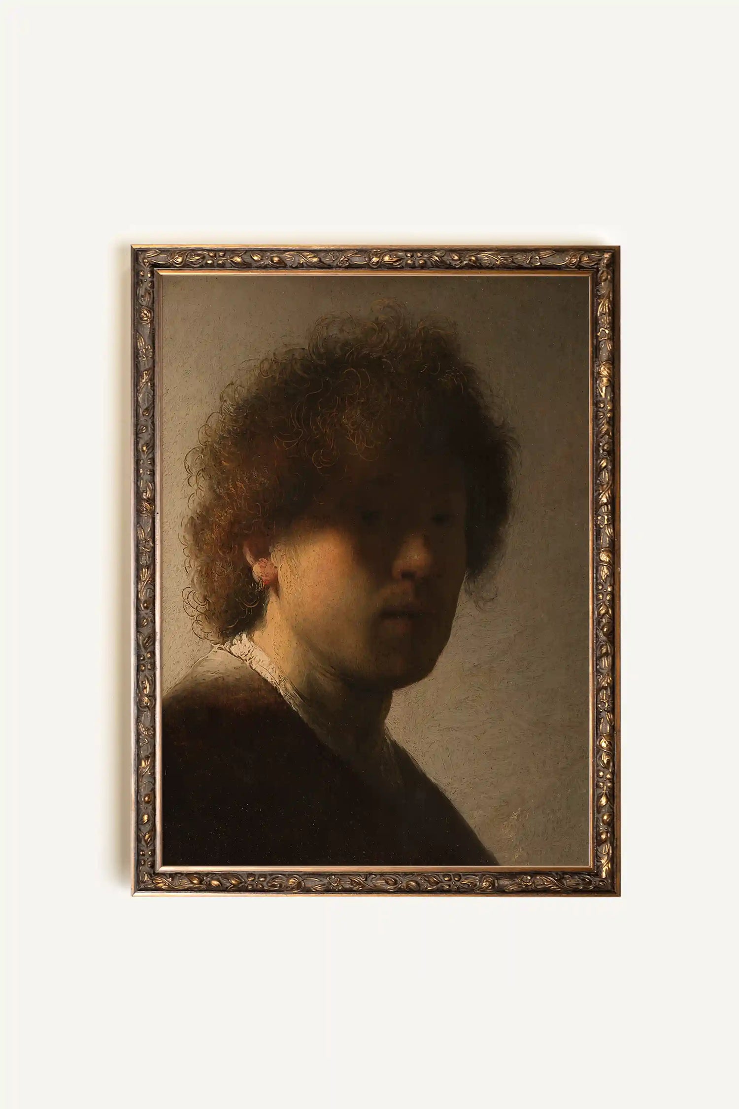 MURMURE DE LUMIÈRE, Oeuvre sur toile rigide, encadré Vintage Bronze