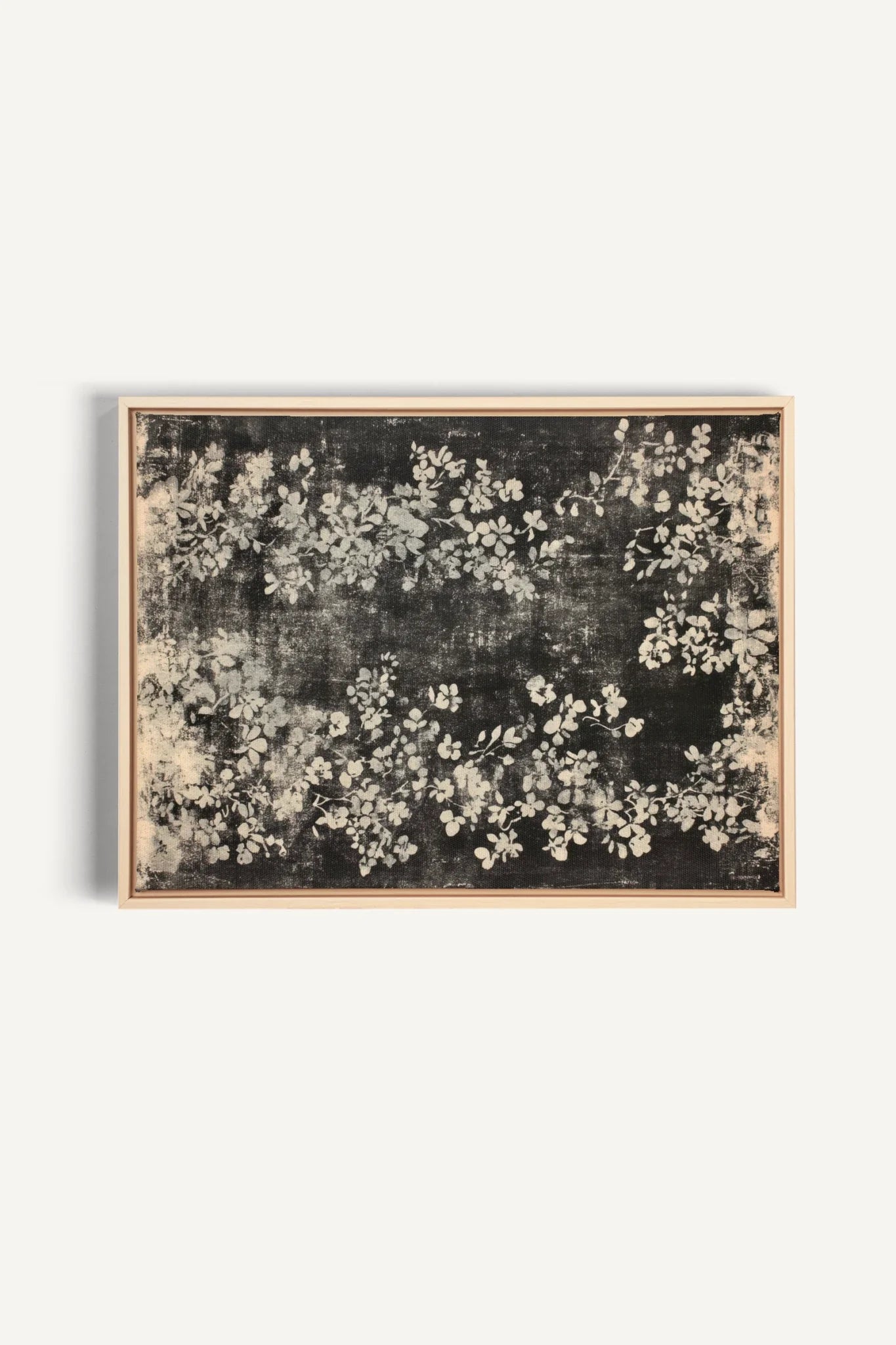 OLEKA CANVAS - MYSTERIOUS GARDEN, Oeuvre sur toile étirée, encadré Naturel Clair