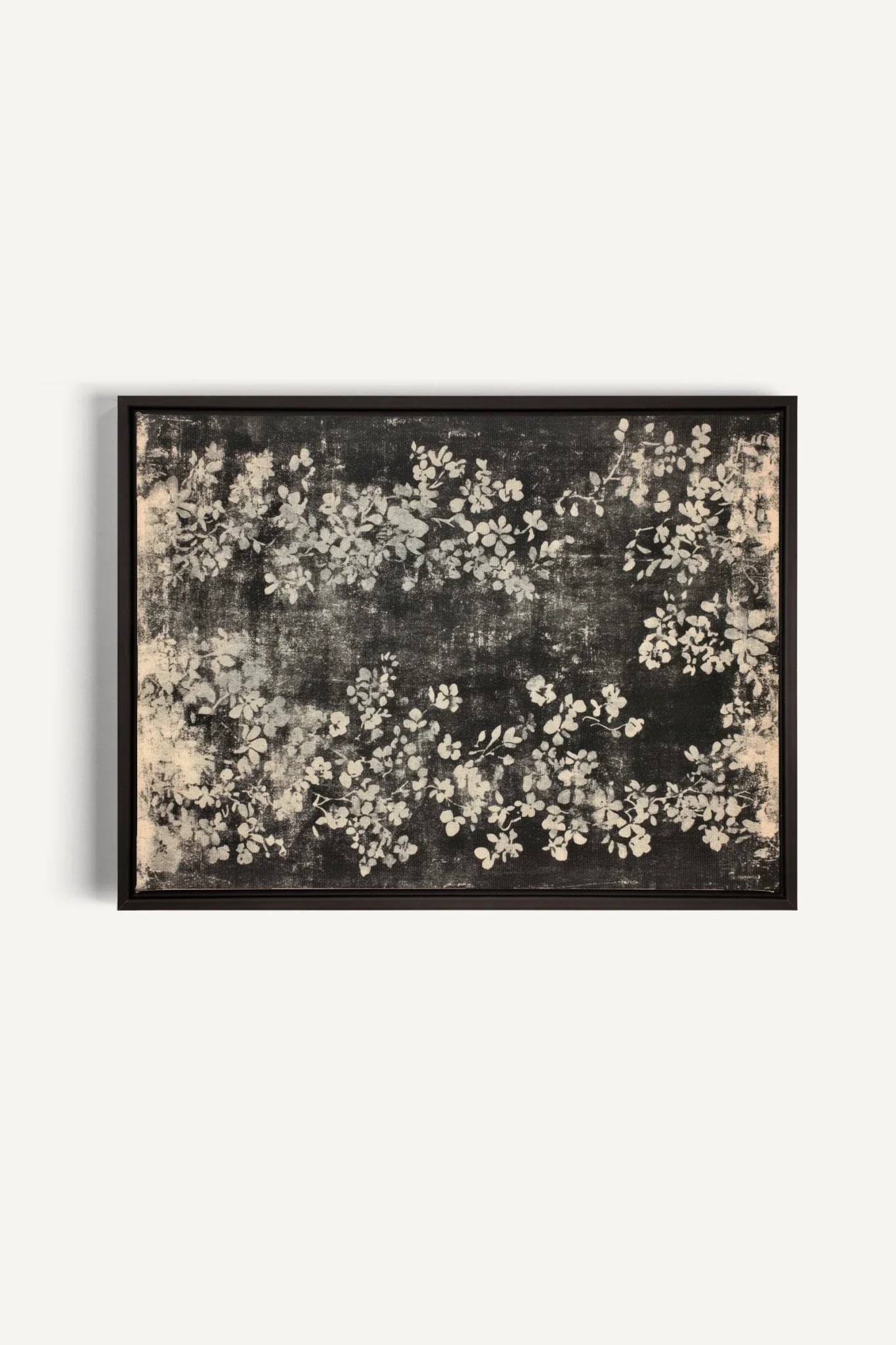 OLEKA CANVAS - MYSTERIOUS GARDEN, Oeuvre sur toile étirée, encadré Noir