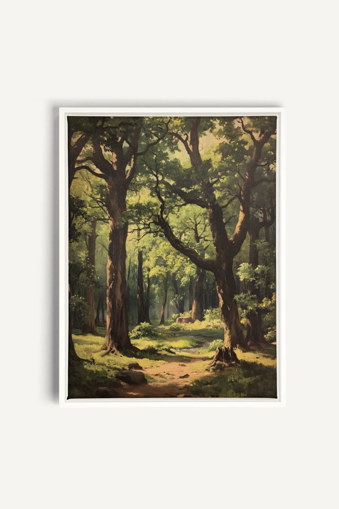 OLEKA CANVAS - MYSTIC TRAILS, Oeuvre sur toile étirée, encadré Blanc