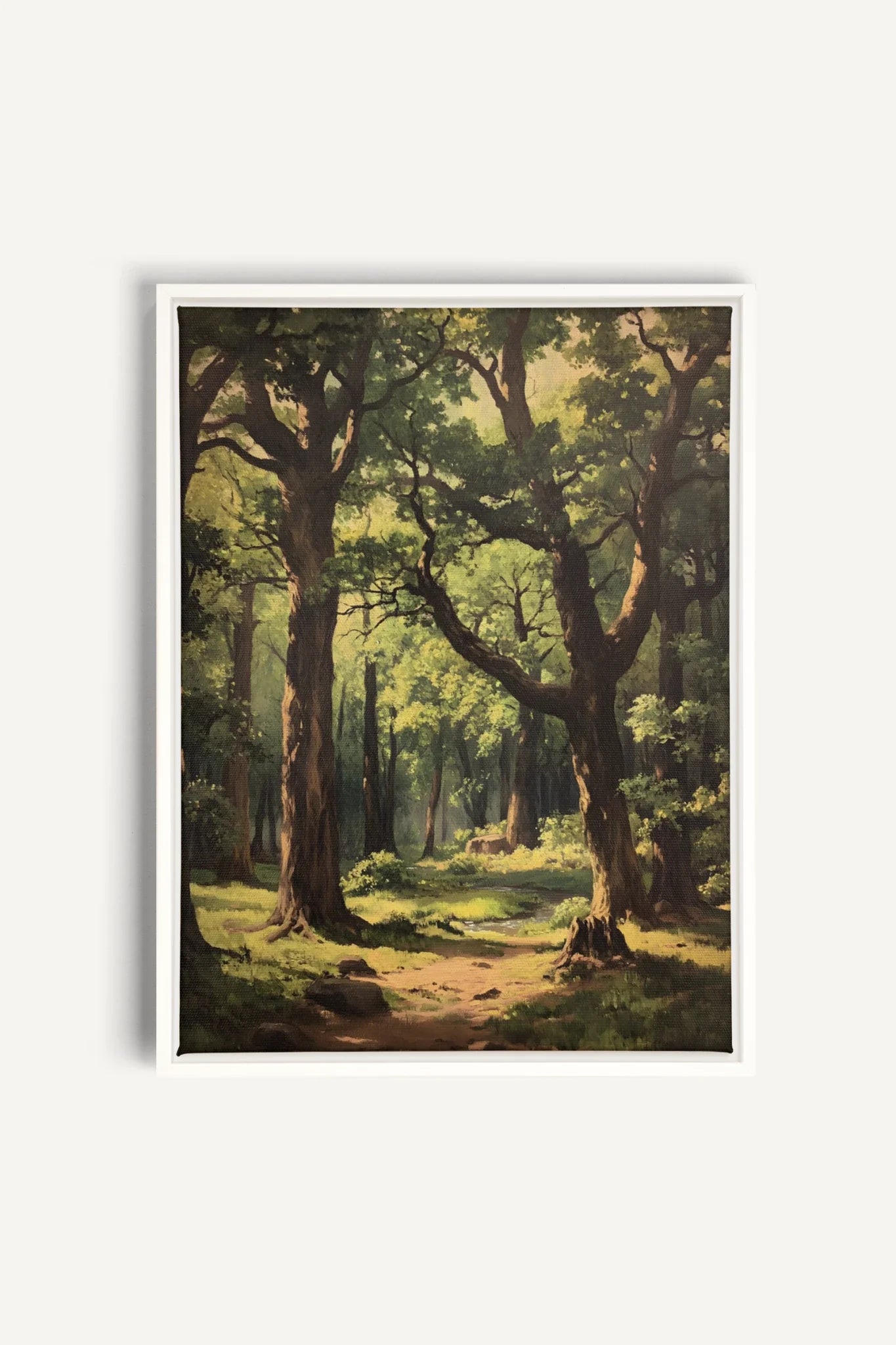 OLEKA CANVAS - MYSTIC TRAILS, Oeuvre sur toile étirée, encadré Blanc