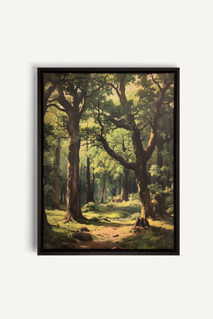 OLEKA CANVAS - MYSTIC TRAILS, Oeuvre sur toile étirée, encadré Noir