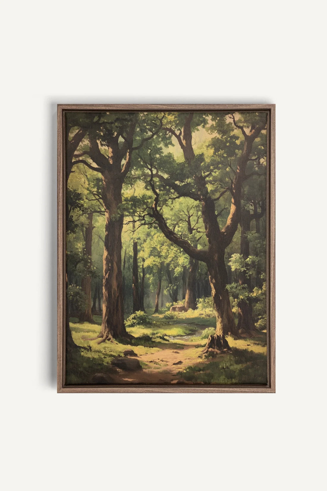 OLEKA CANVAS - MYSTIC TRAILS, Oeuvre sur toile étirée, encadré Brun Chêne