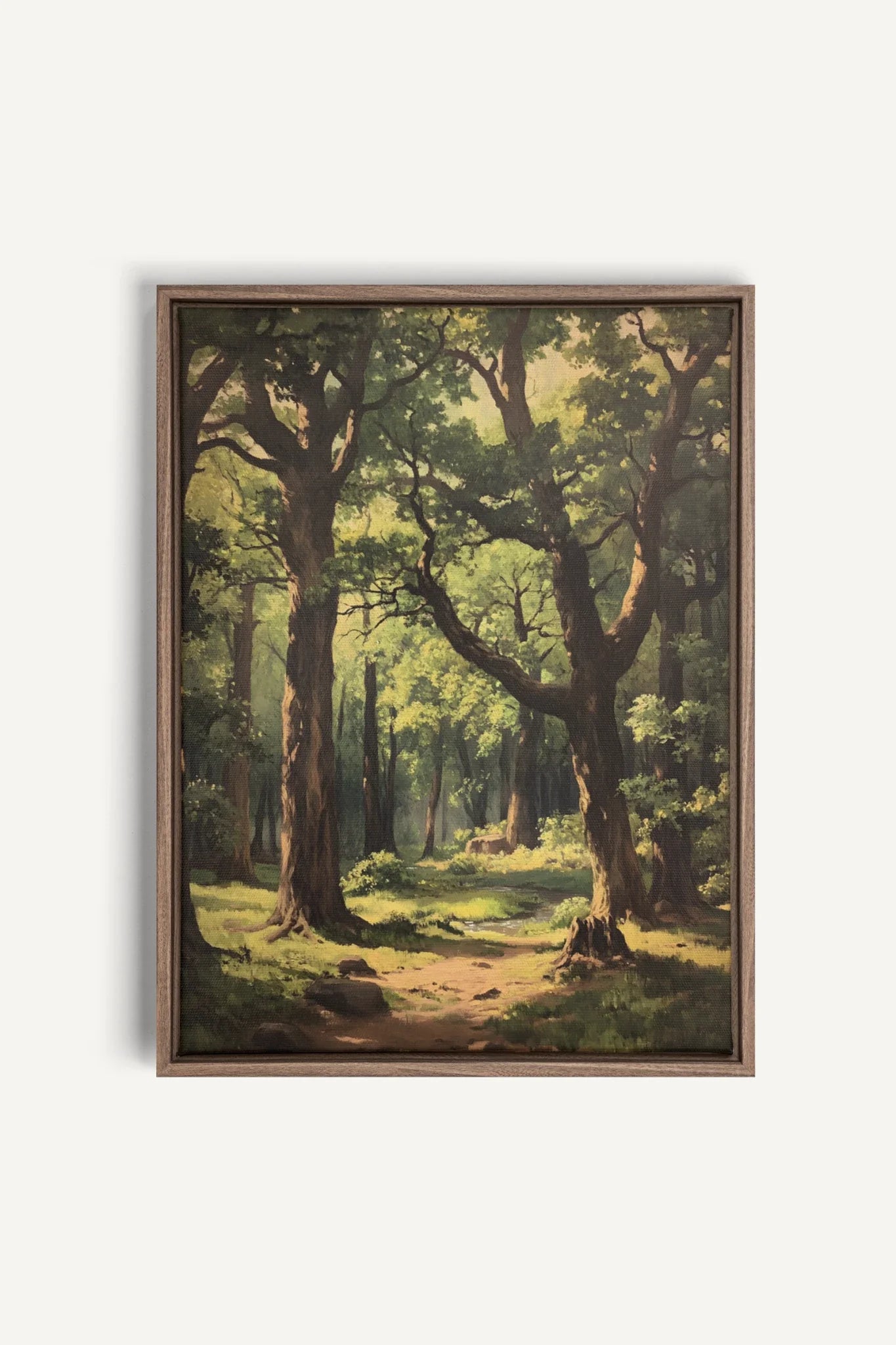 OLEKA CANVAS - MYSTIC TRAILS, Oeuvre sur toile étirée, encadré Brun Chêne