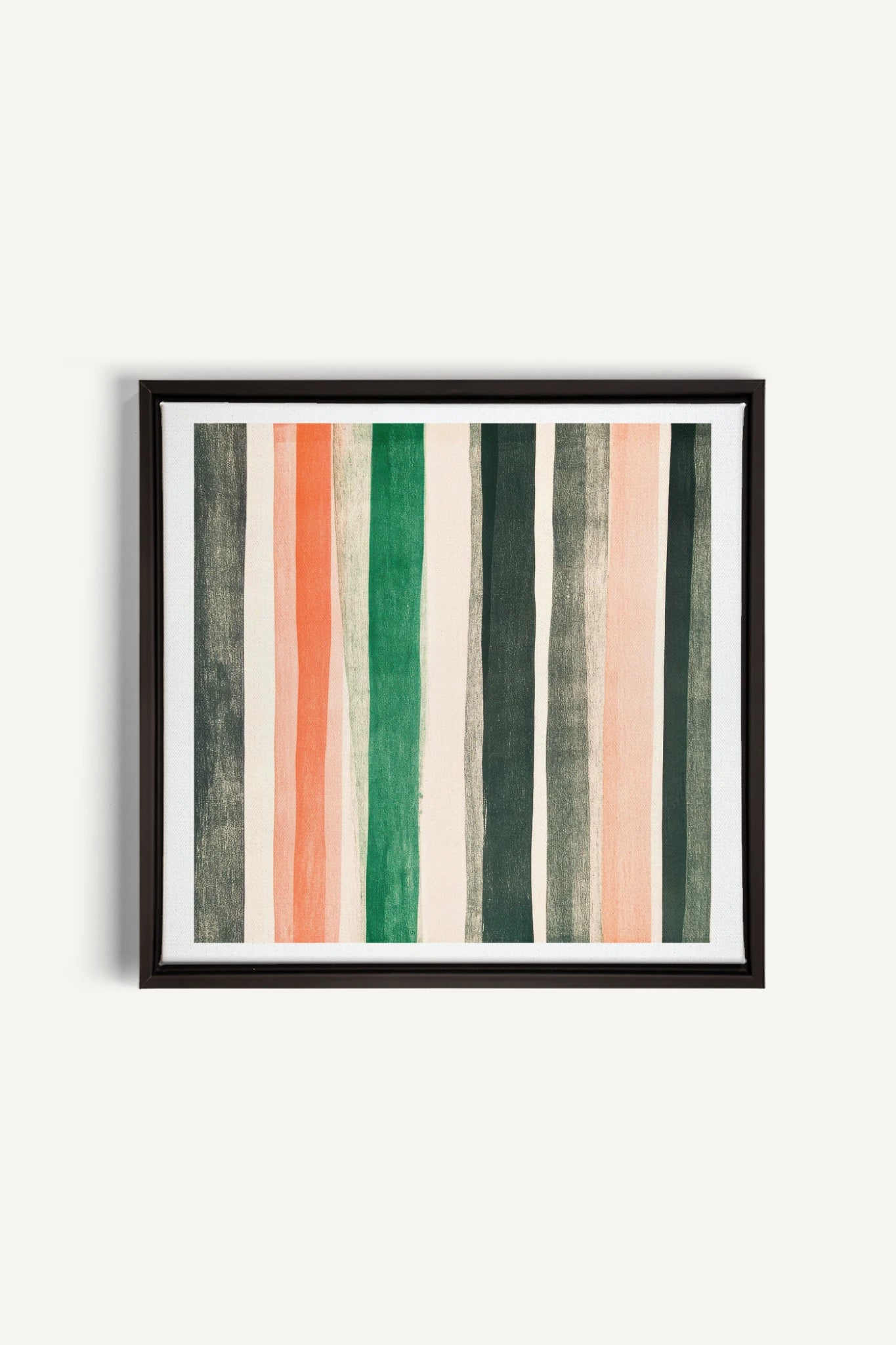 NATURAL LINES, Oeuvre sur toile étirée, encadré Noir