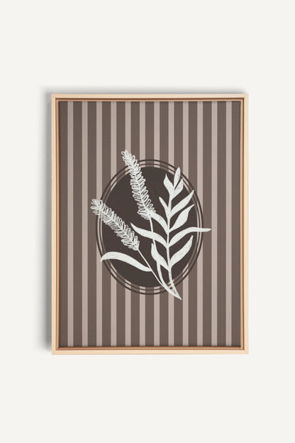 NATURAL STROKES, Artwork on stretched canvas, framed Natural Light