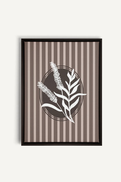 OLEKA CANVAS - NATURAL STROKES, Oeuvre sur toile étirée, encadré Noir