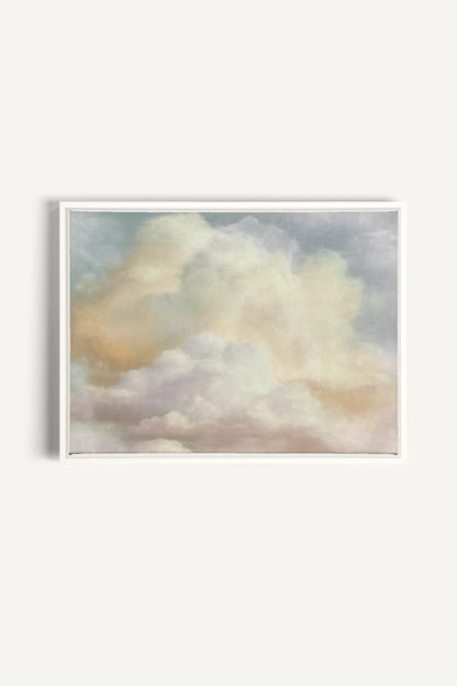 OLEKA CANVAS - NEBULA, Oeuvre sur toile étirée, encadré Blanc