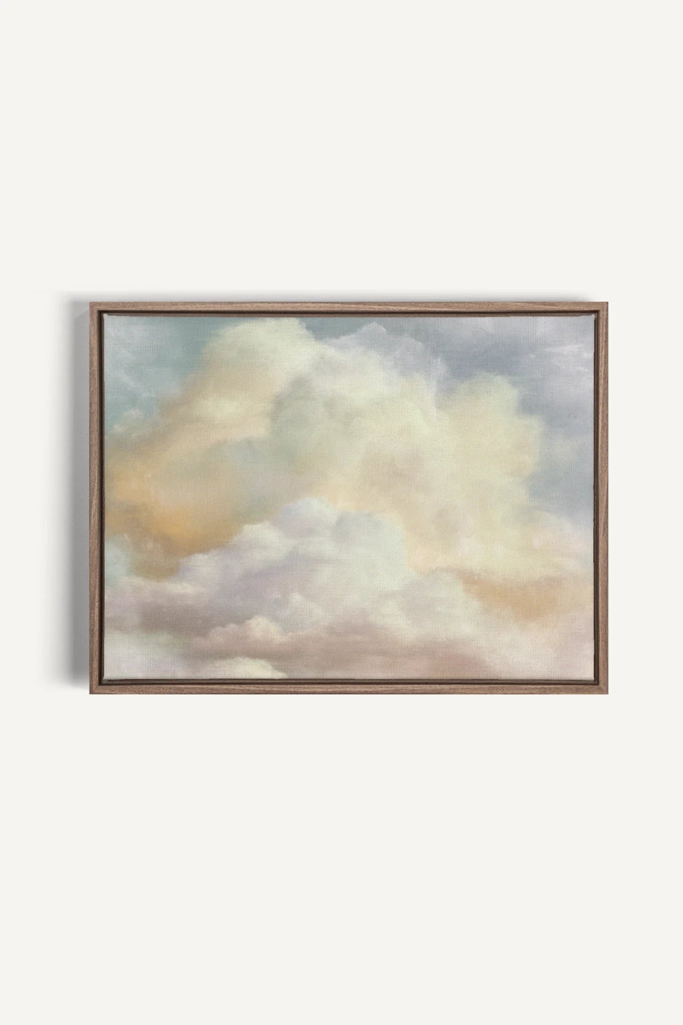 OLEKA CANVAS - NEBULA, Oeuvre sur toile étirée, encadré Brun Chêne