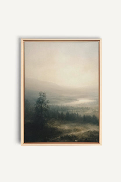 NORTHERN QUIET, Oeuvre sur toile étirée, encadré Naturel Clair