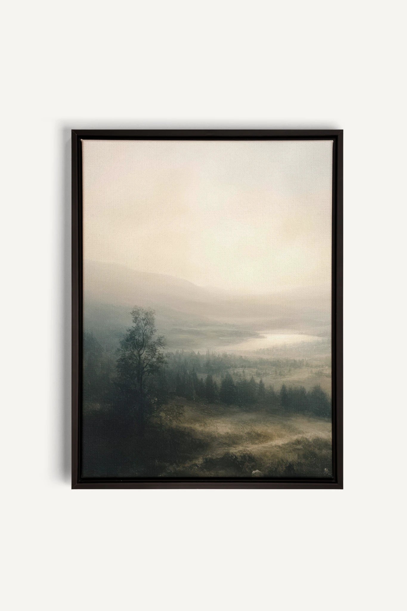 NORTHERN QUIET, Oeuvre sur toile étirée, encadré Noir