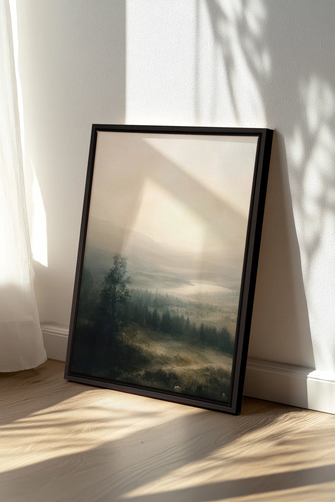 NORTHERN QUIET, Work on stretched canvas, framed Black