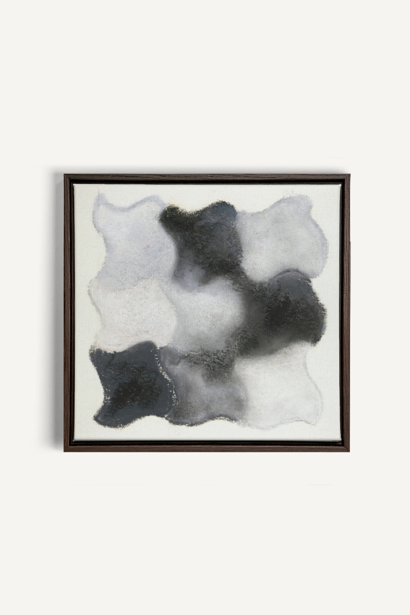 NUANCES FONDUES, Artwork on stretched canvas, framed in Walnut Brown