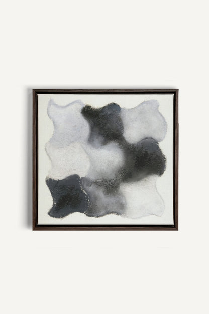 NUANCES FONDUES, Artwork on stretched canvas, framed in Walnut Brown