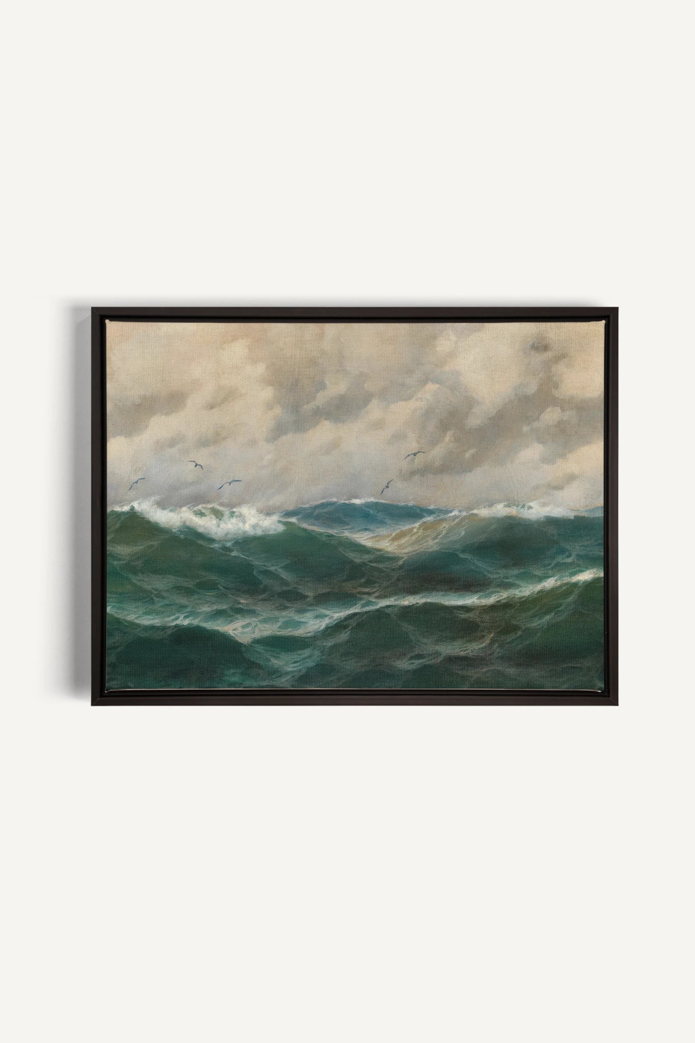 OLD SEA LULLABY, Oeuvre sur toile étirée, encadré Noir