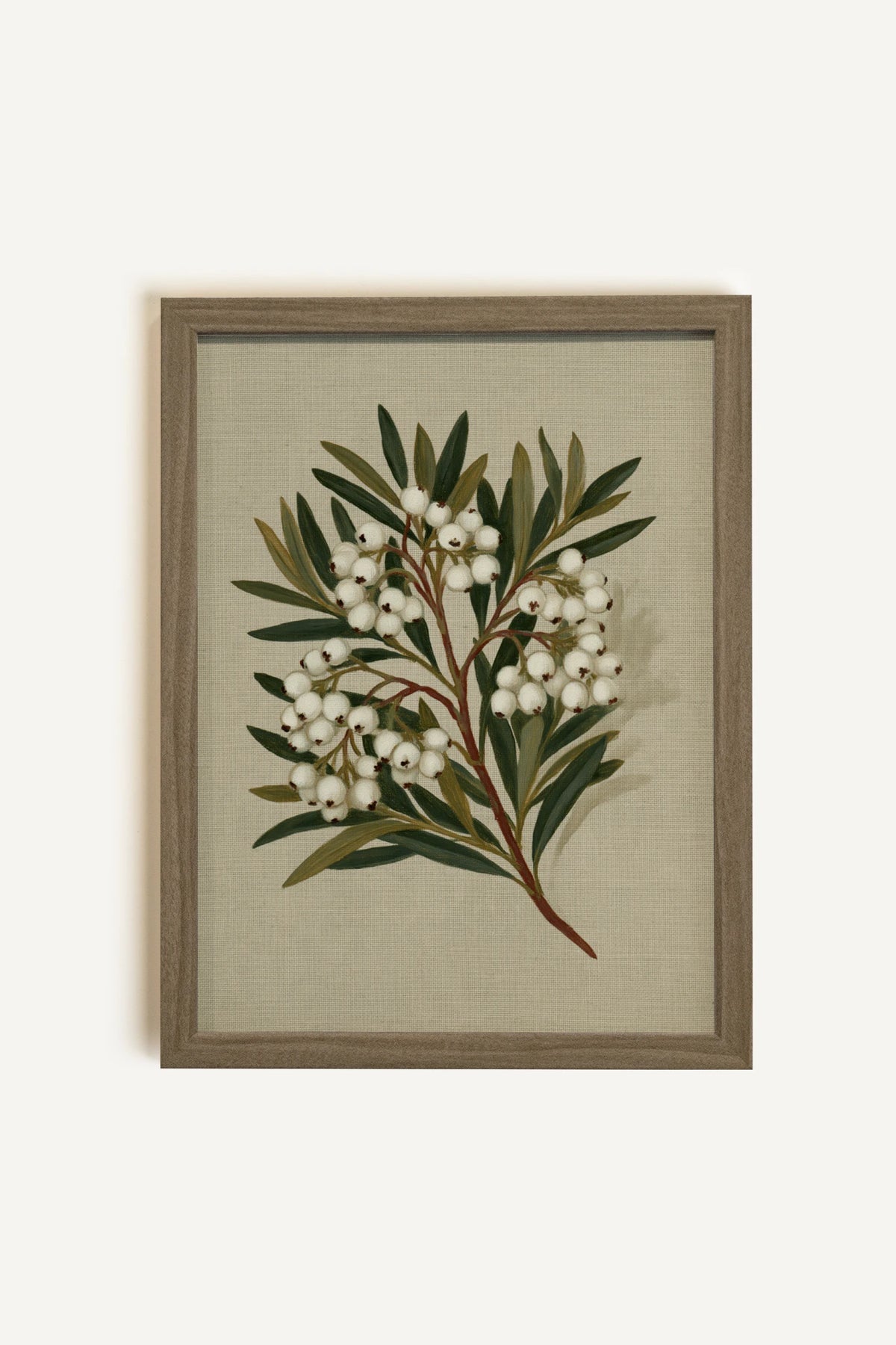 OLK_HLD_12, Work on canvas, oak brown frame