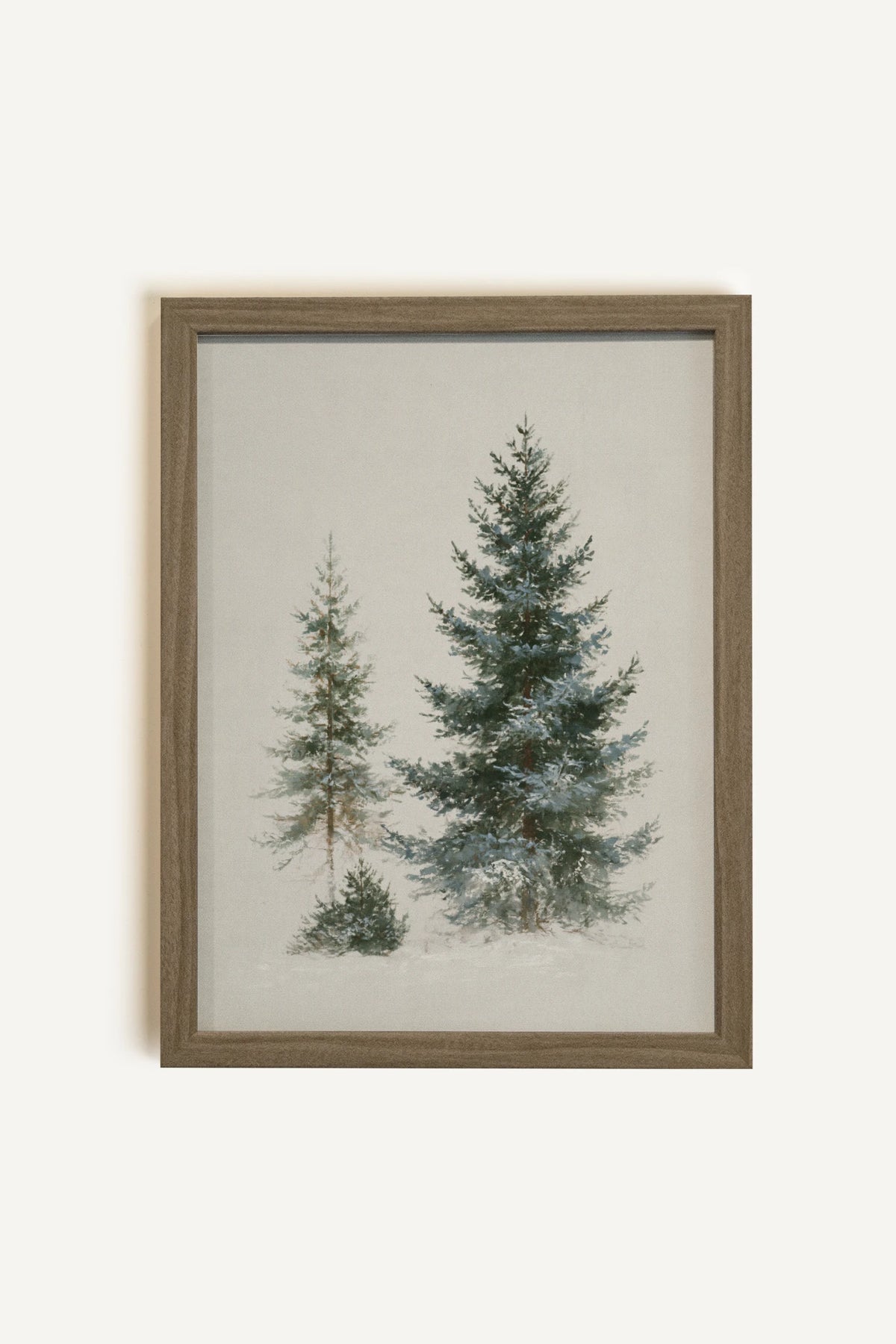 OLK_HLD_14, Work on canvas, oak brown frame