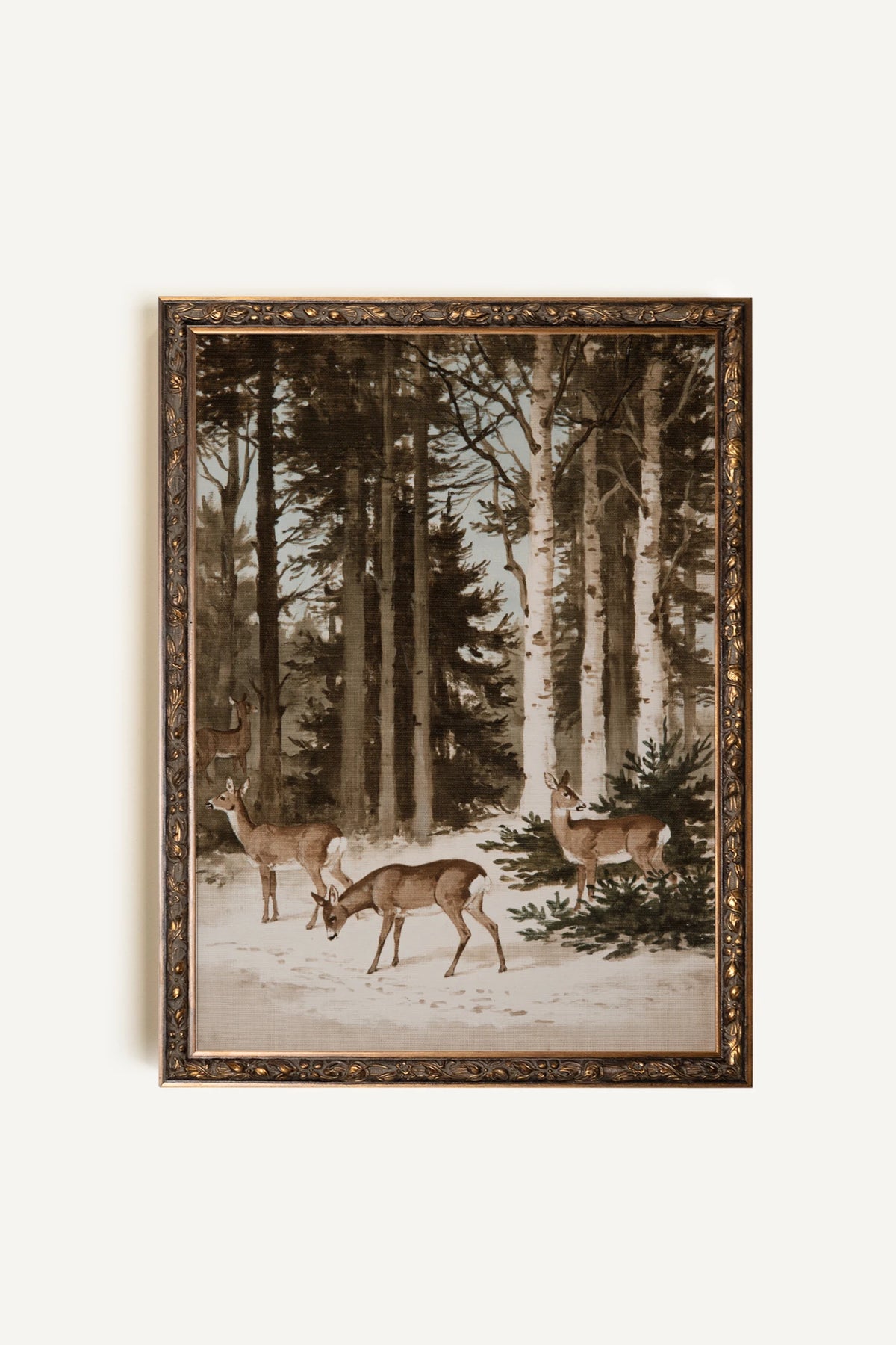 OLK_HLD_30, Artwork on rigid canvas, framed Vintage Bronze