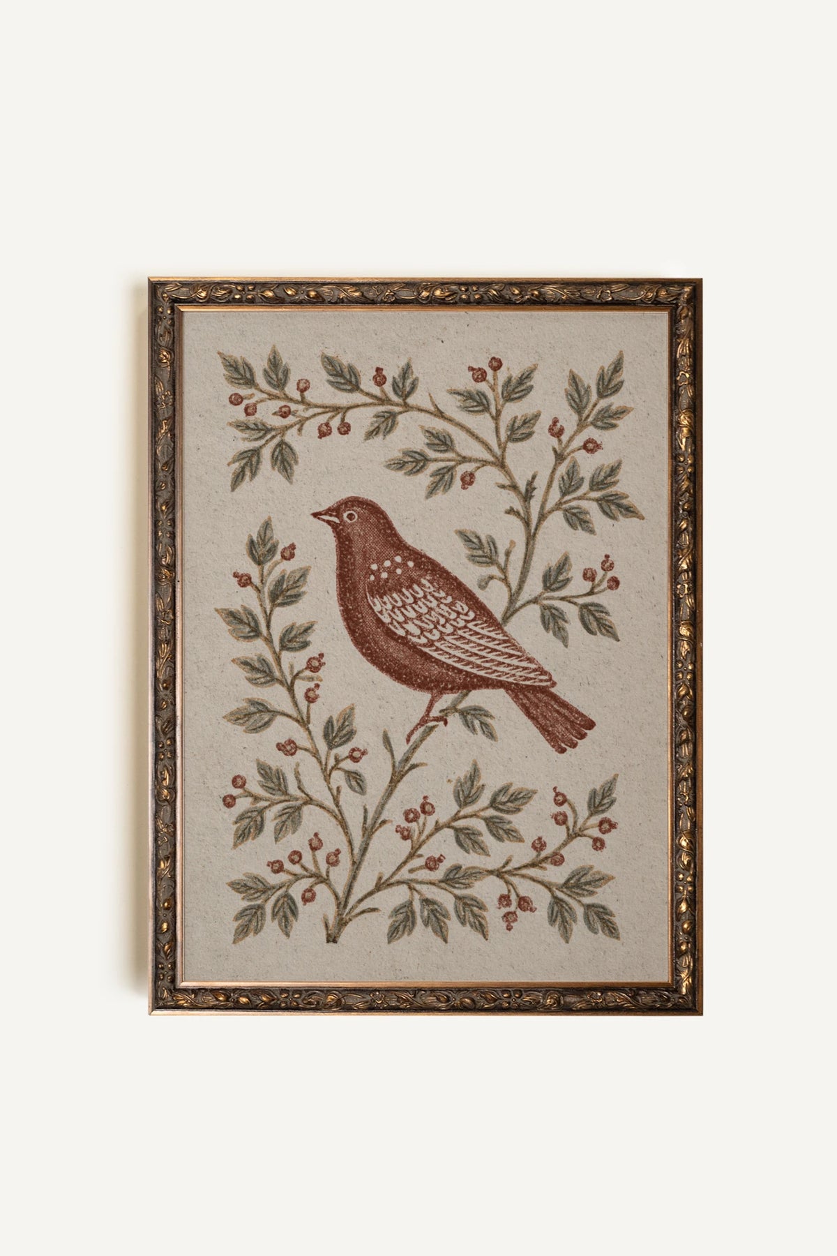 OLK_HLD_8, Artwork on rigid canvas, framed Vintage Bronze