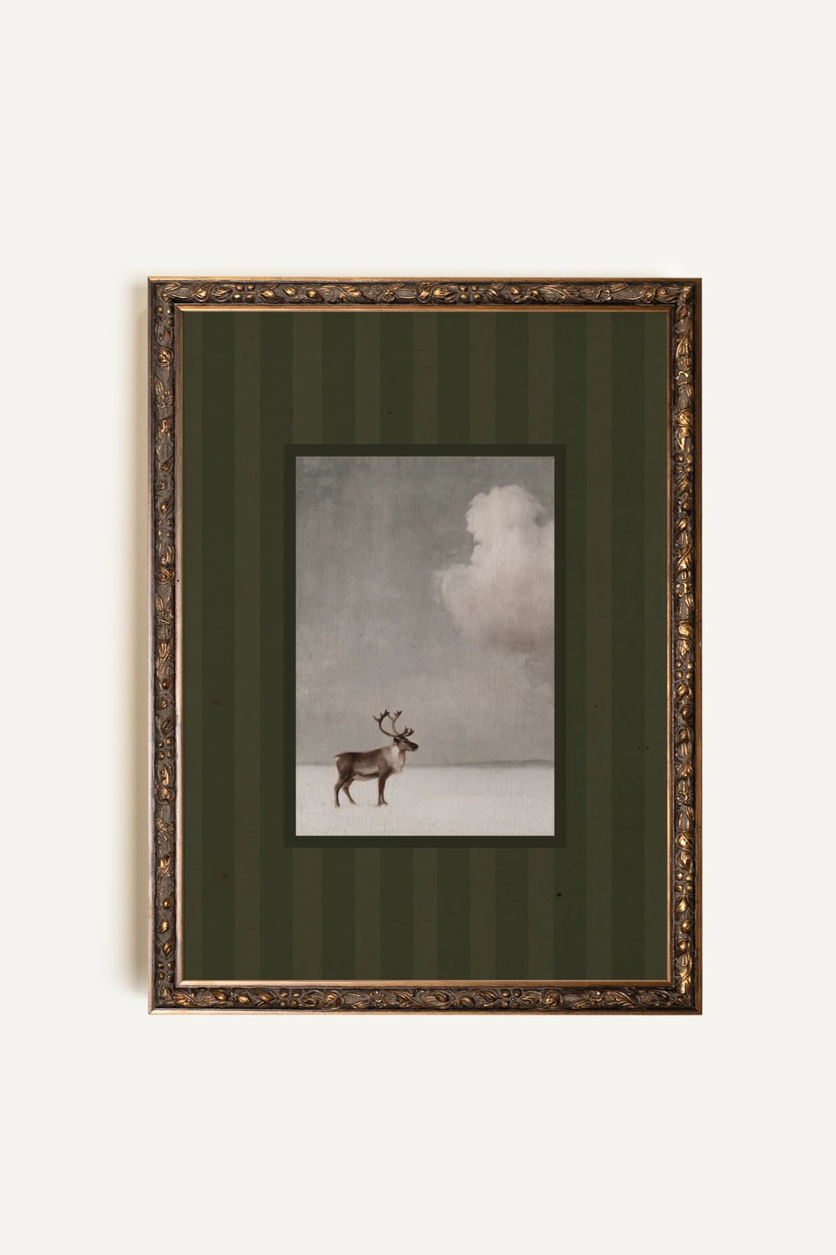 OLK_HLD_9, Artwork on rigid canvas, framed Vintage Bronze