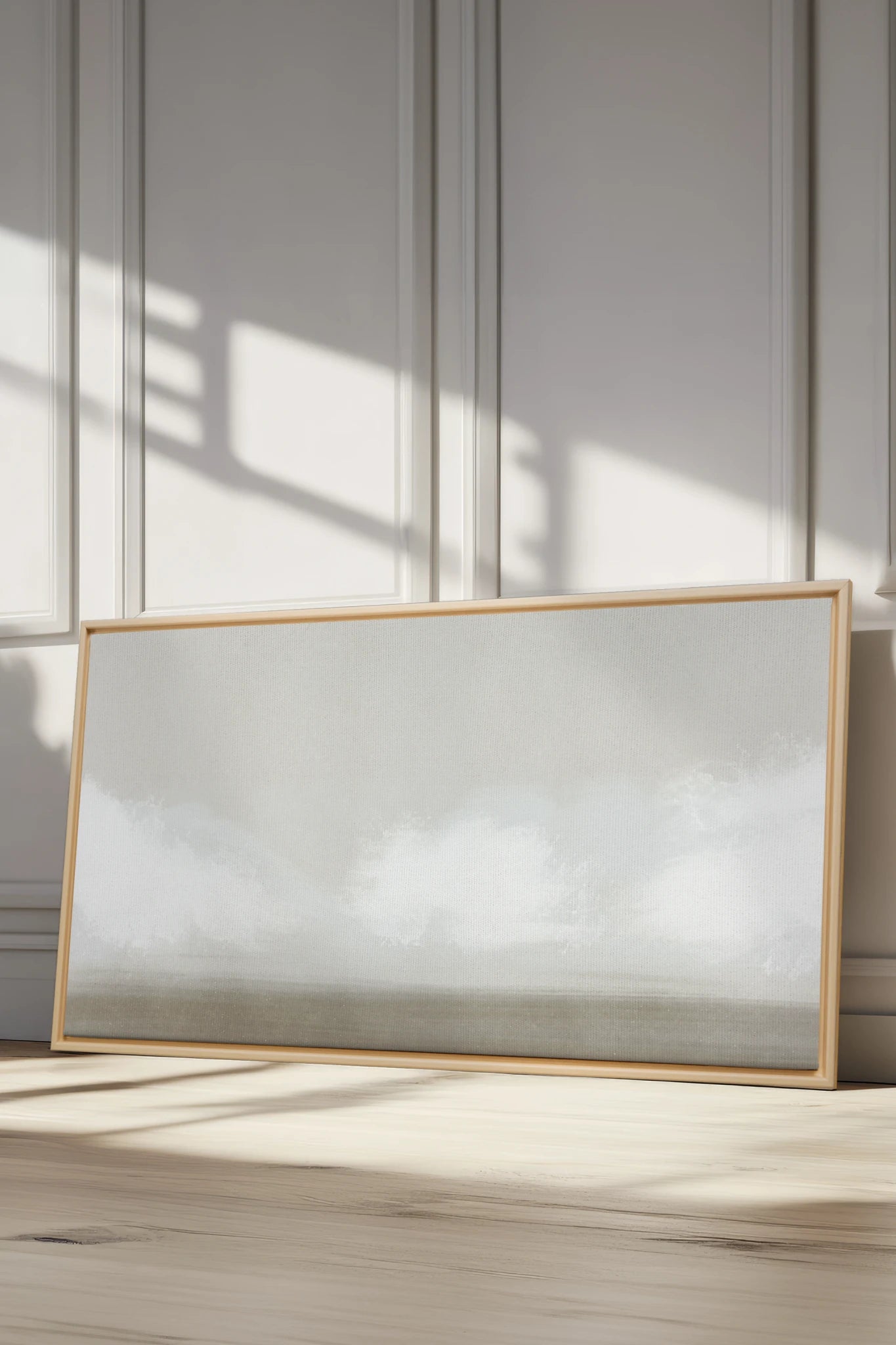 OPEN SKY, Oeuvre sur toile étirée, encadré Naturel Clair