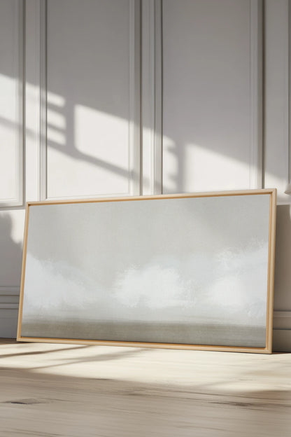 OPEN SKY, Oeuvre sur toile étirée, encadré Naturel Clair