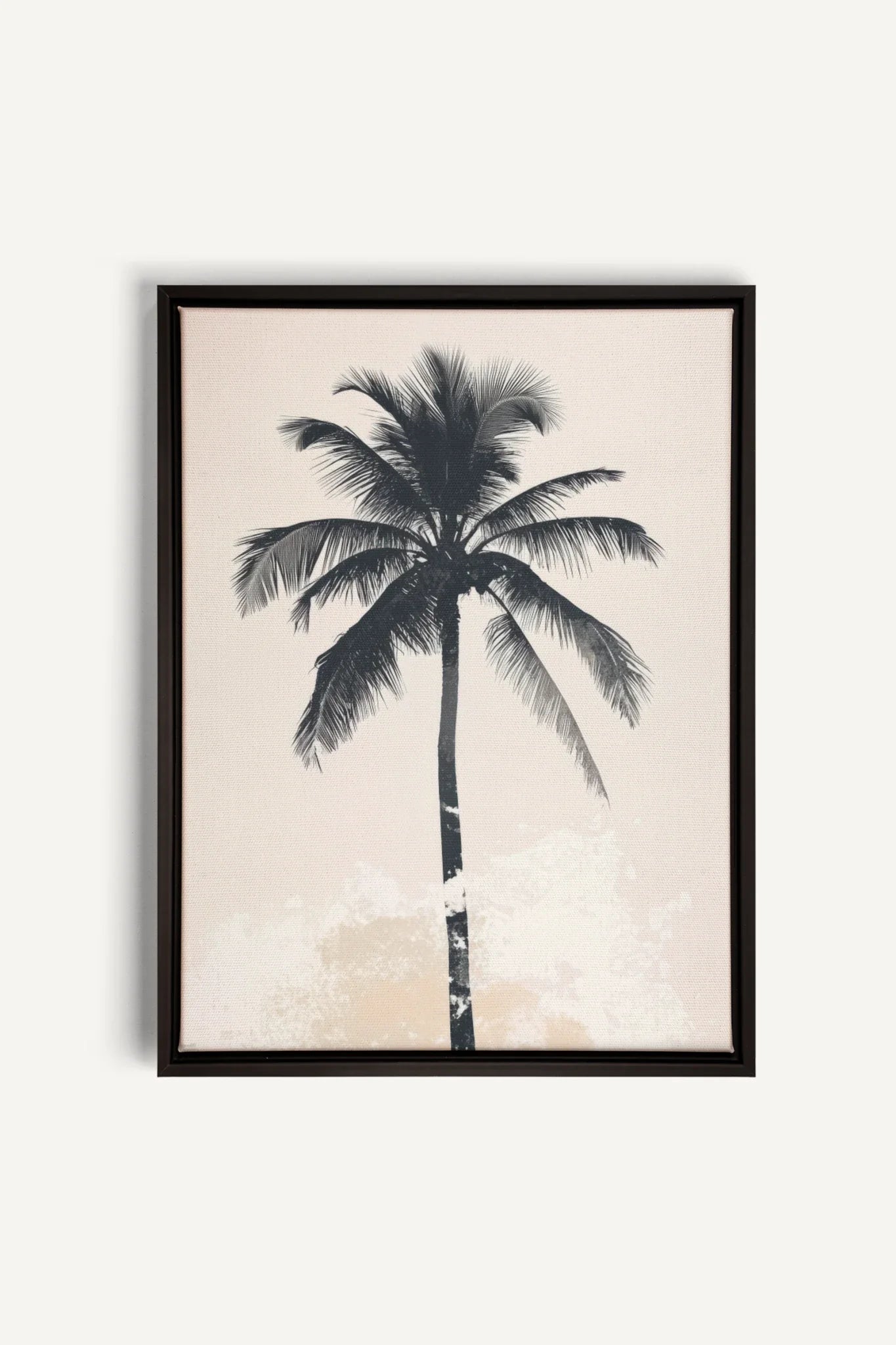 OLEKA CANVAS - PALM BLISS, Oeuvre sur toile étirée, encadré Noir