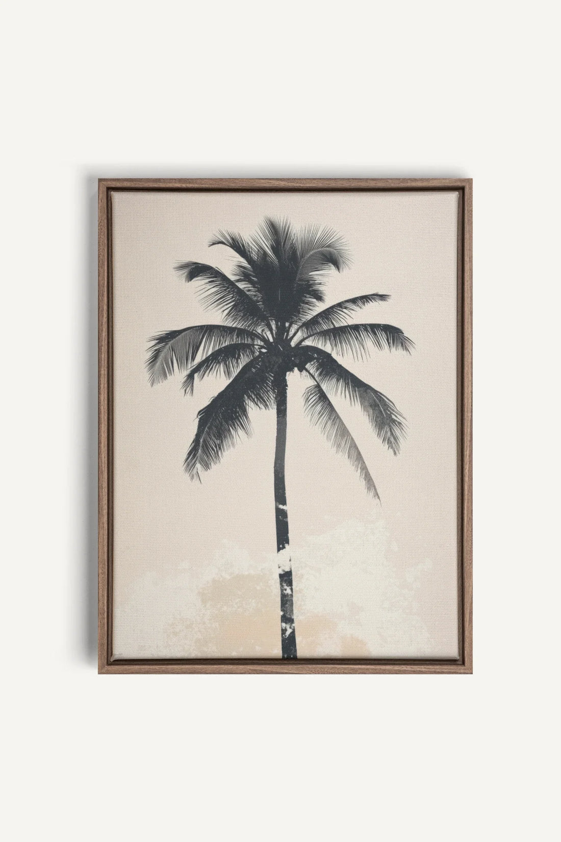OLEKA CANVAS - PALM BLISS, Oeuvre sur toile étirée, encadré Brun Chêne