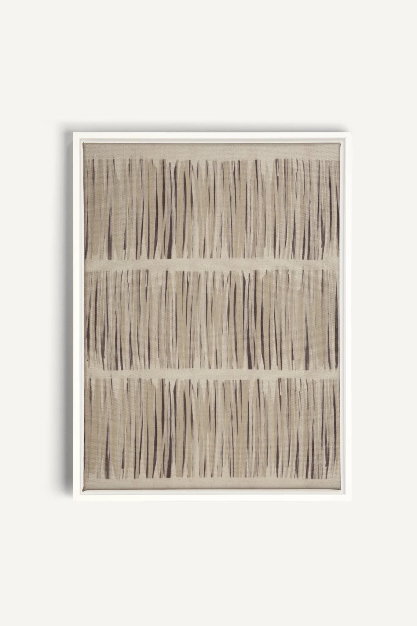 OLEKA CANVAS - PARFUM DE PRAIRIE, Oeuvre sur toile étirée, encadré Blanc