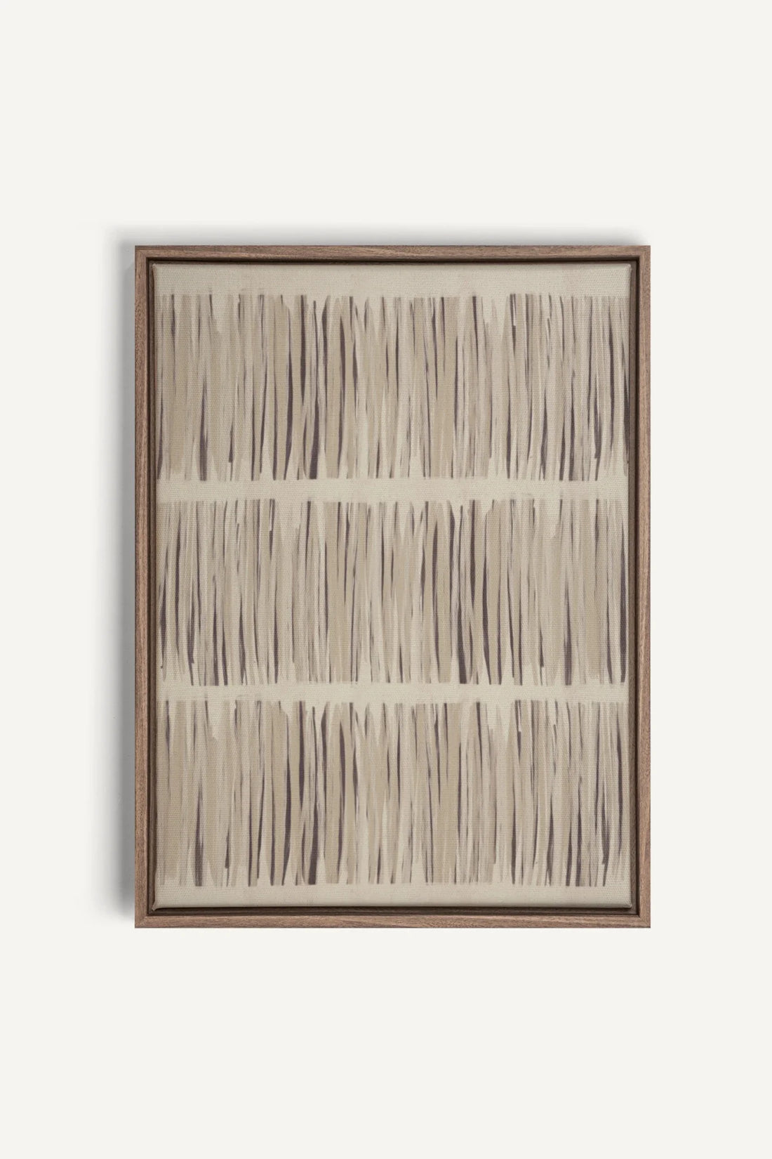 OLEKA CANVAS - PARFUM DE PRAIRIE, Oeuvre sur toile étirée, encadré Brun Chêne