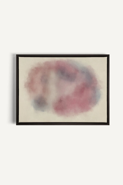 OLEKA CANVAS - PASTEL CLOUD, Oeuvre sur toile étirée, encadré Noir