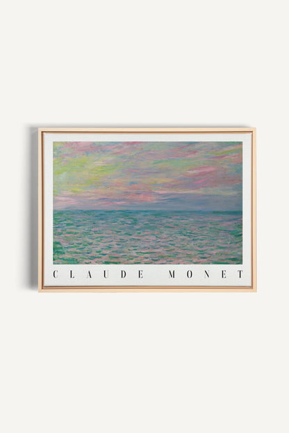 PASTEL WATERS, Work on stretched canvas, framed Naturel Clair