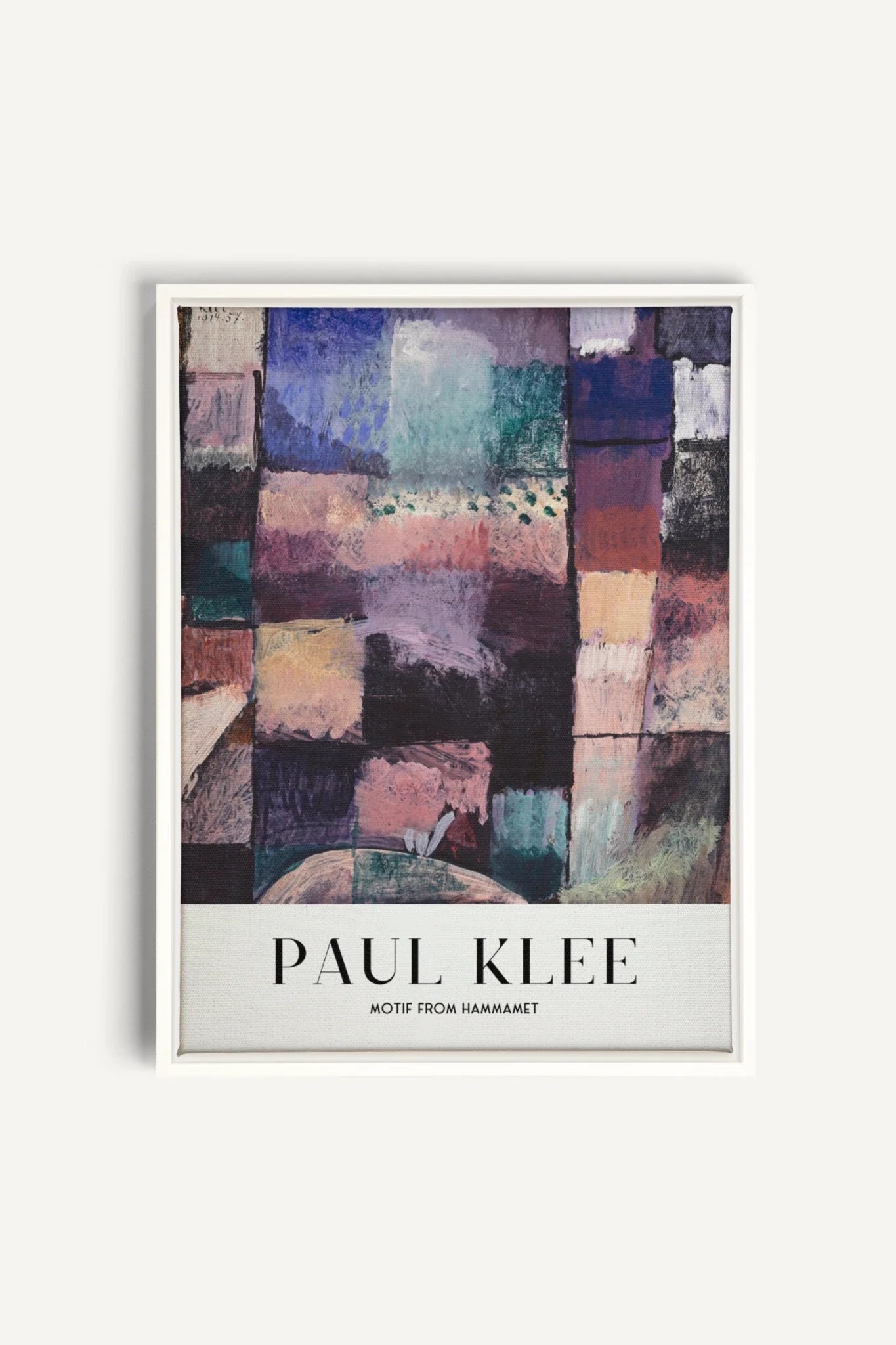 OLEKA CANVAS - PAUL KLEE I, Oeuvre sur toile étirée, encadré Blanc