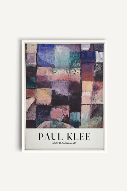 OLEKA CANVAS - PAUL KLEE I, Oeuvre sur toile étirée, encadré Blanc