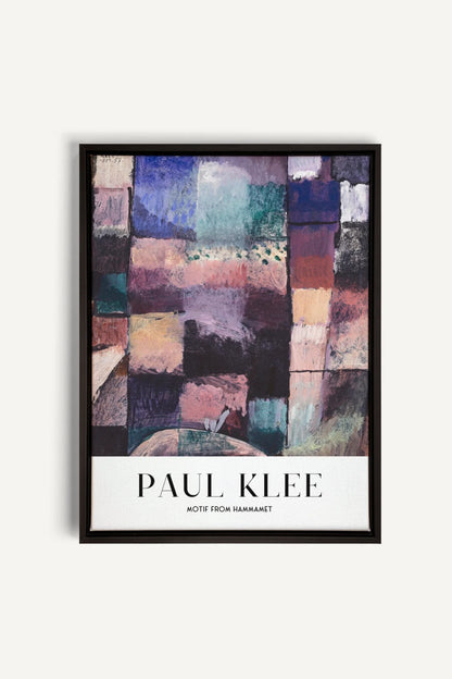 OLEKA CANVAS - PAUL KLEE I, Oeuvre sur toile étirée, encadré Noir