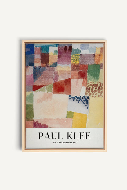 PAUL KLEE II, Artwork on stretched canvas, framed Natural Light