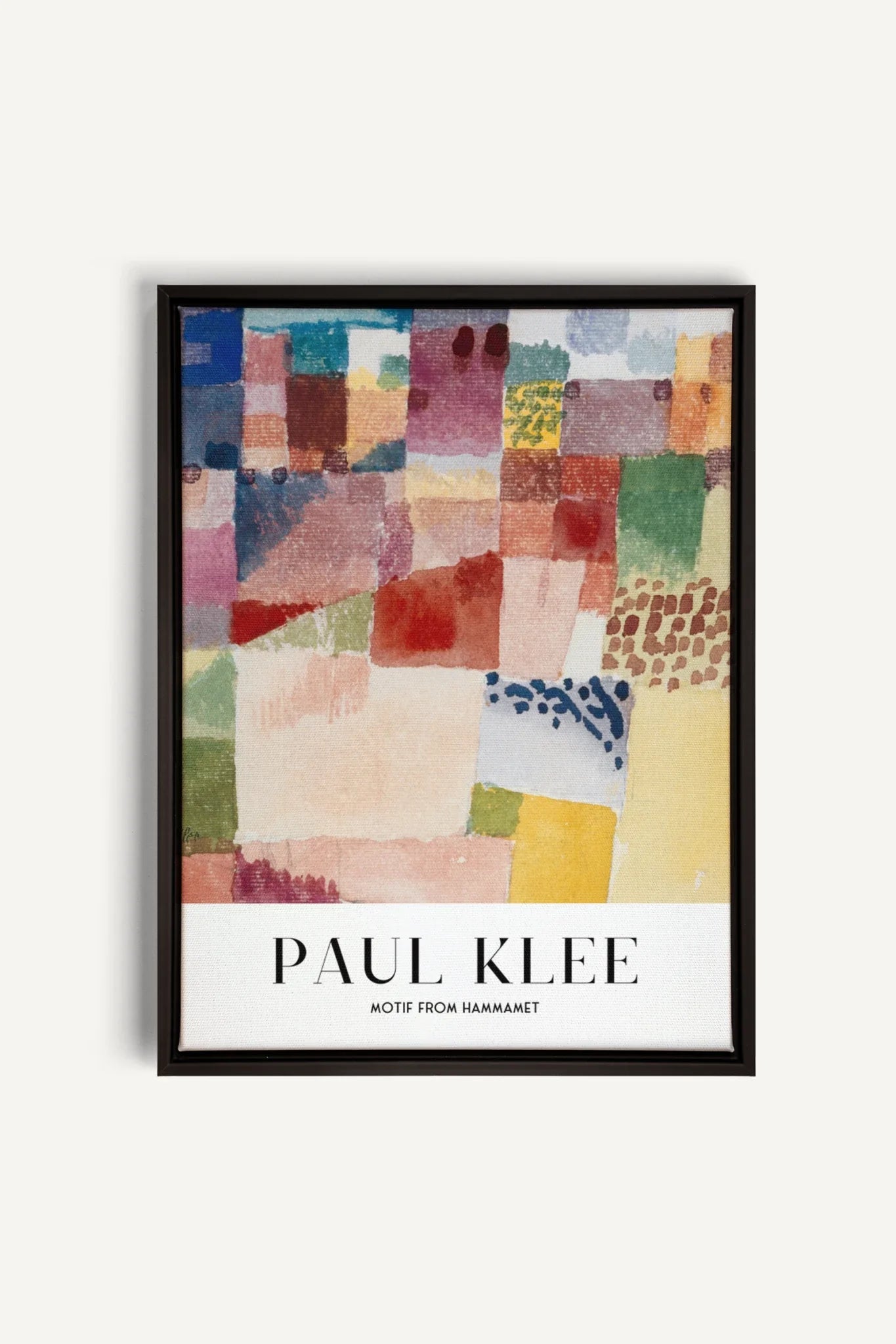 OLEKA CANVAS - PAUL KLEE II, Oeuvre sur toile étirée, encadré Noir