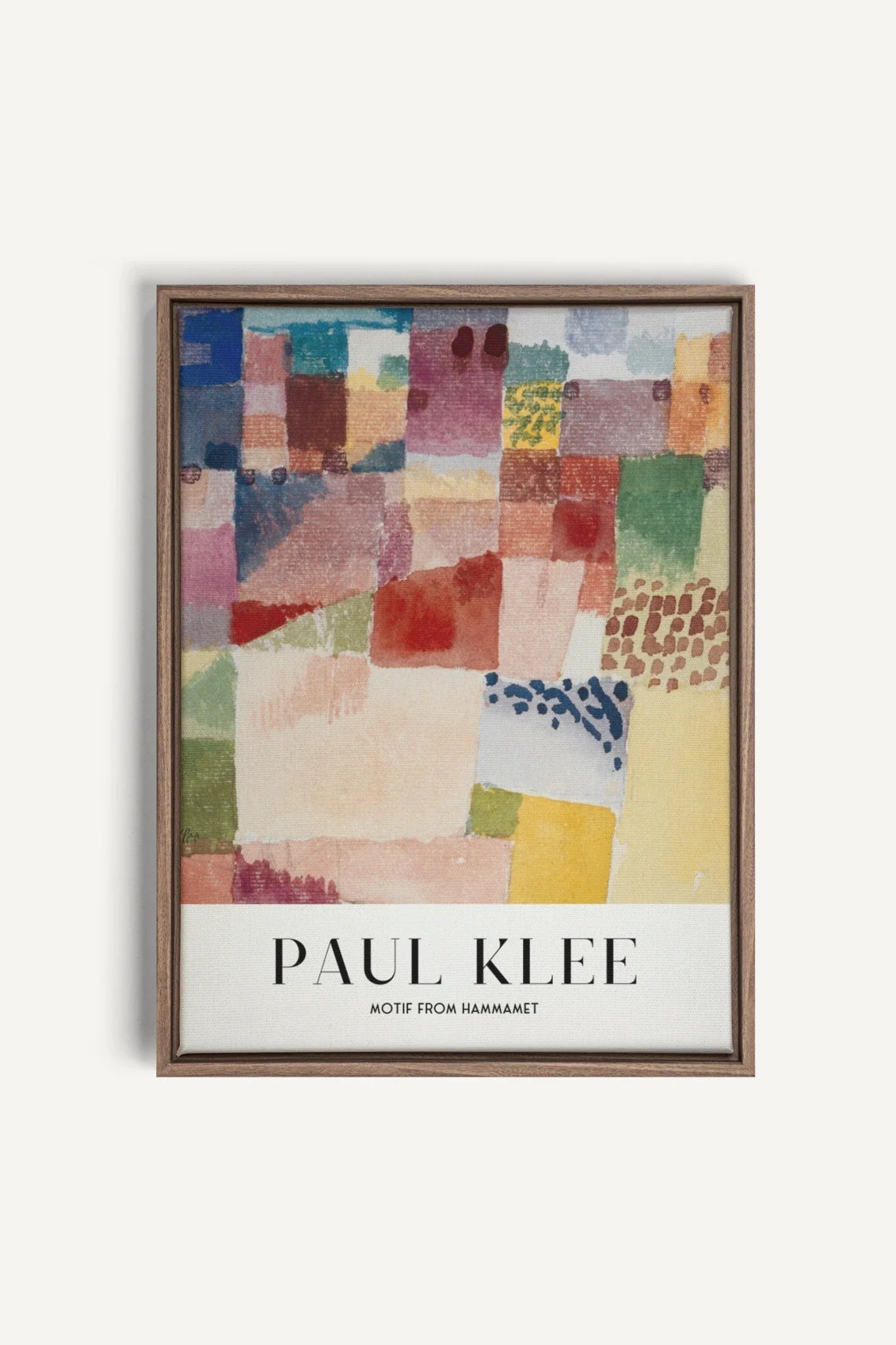 OLEKA CANVAS - PAUL KLEE II, Oeuvre sur toile étirée, encadré Brun Chêne