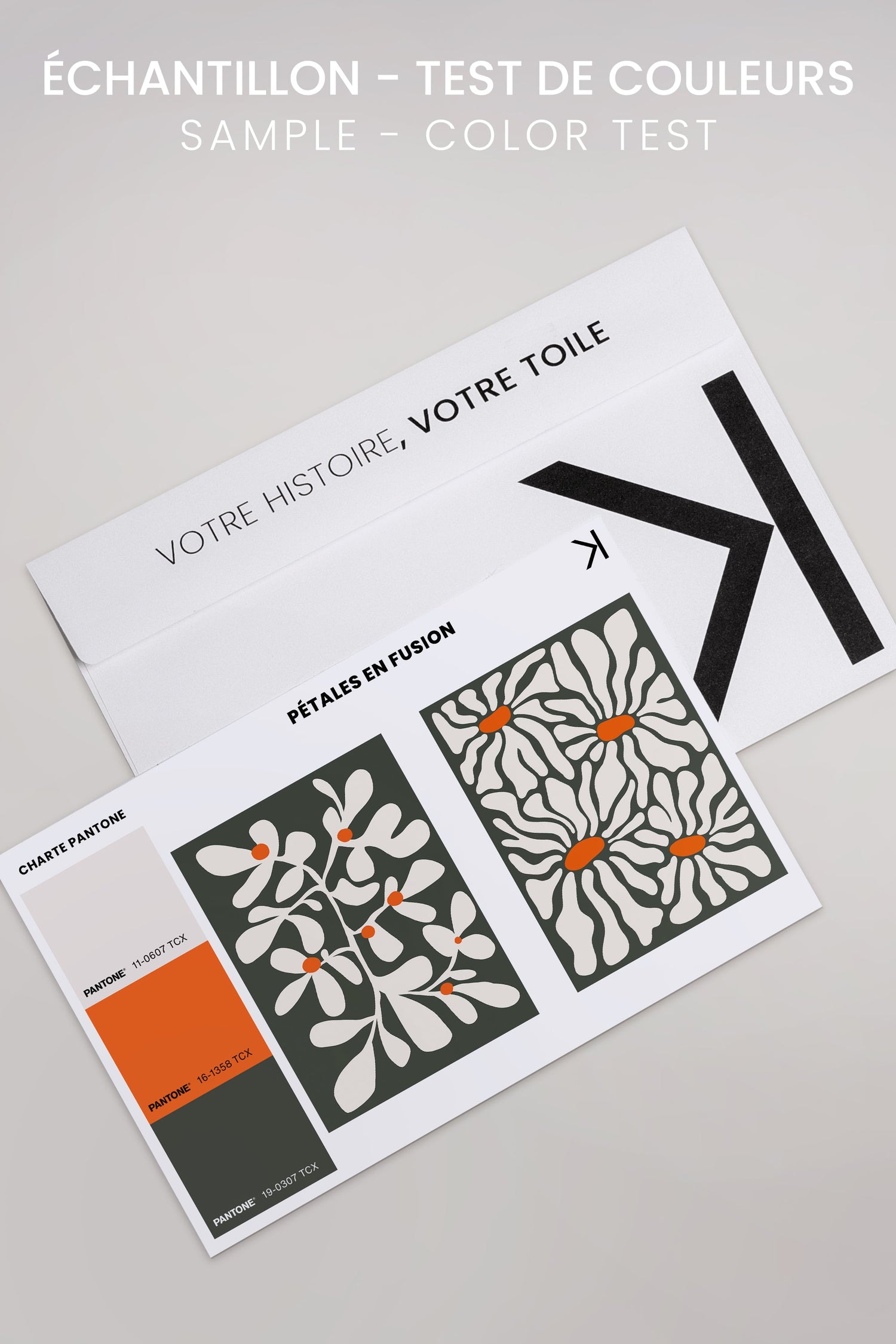 OLEKA CANVAS - PÉTALES EN FUSION, 2 Oeuvres sur toile étirée, encadré Naturel Clair