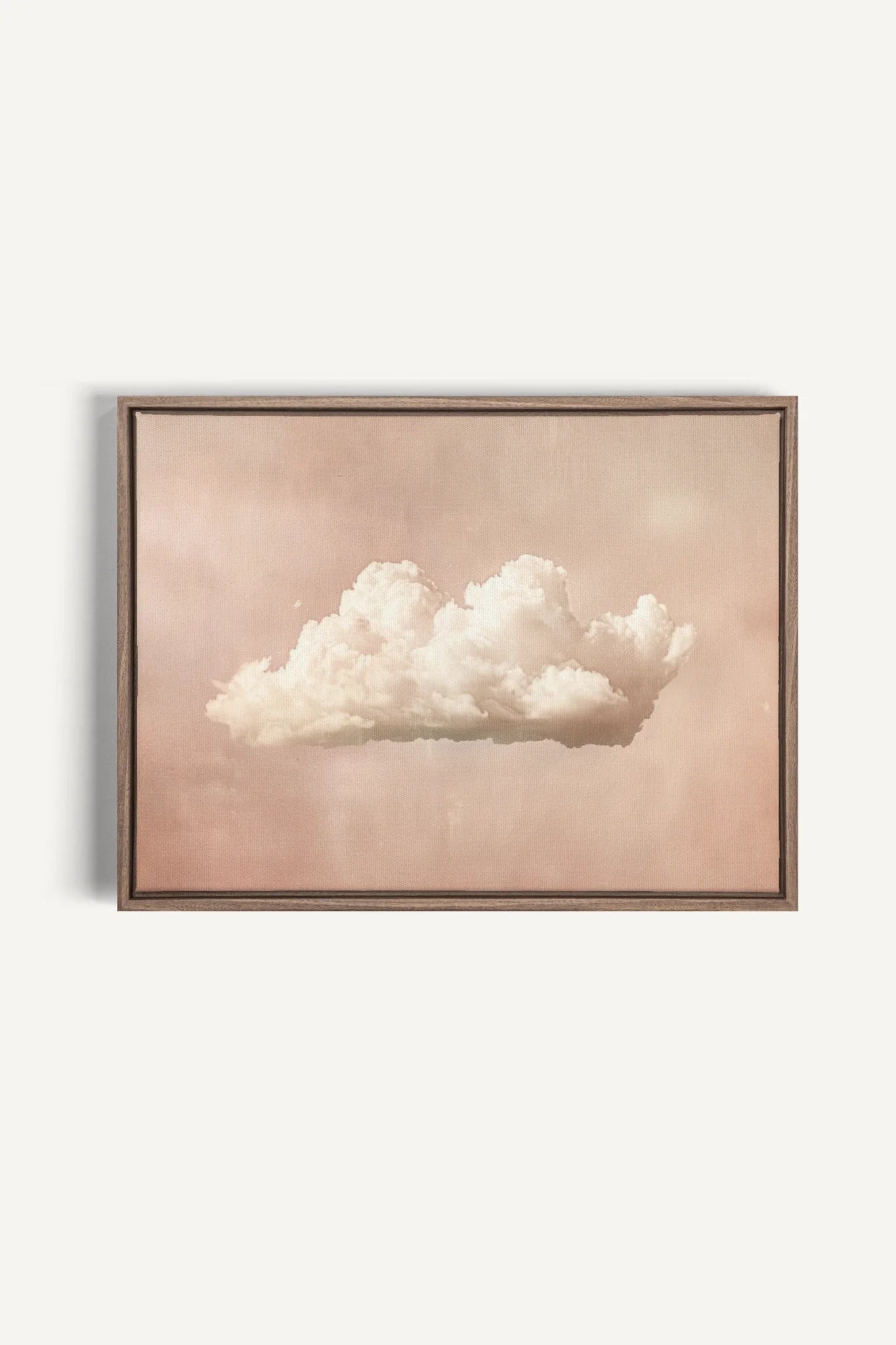 OLEKA CANVAS - PINK DREAM, Oeuvre sur toile étirée, encadré Brun Chêne