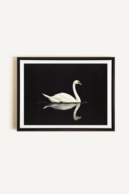 POÉSIE DU SILENCE, Artwork on stretched canvas, framed in black